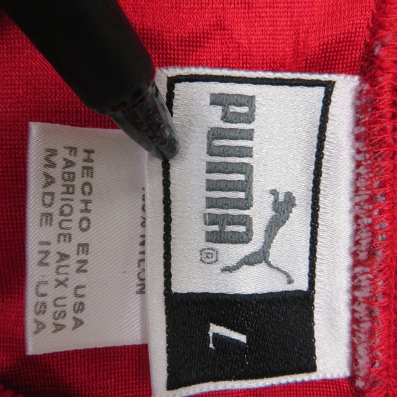 Puma Ohio State‎ Football Jersey Mens Large Vintage 90s Red Nylon USA Made #8 - Picture 4 of 6